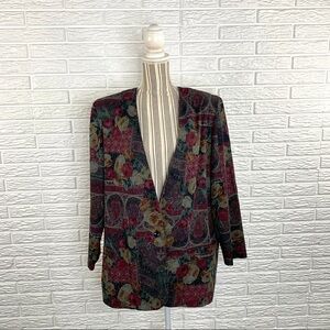Vintage Fundamental Things Floral Blazer